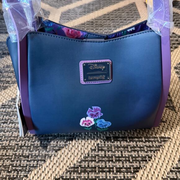 Loungefly Disney Alice in Wonderland Alice & Flowers Convertible Purse - Picture 6 of 8